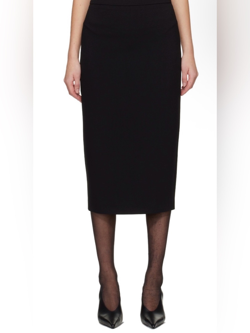Vince Camuto Black Midi Pencil Skirt